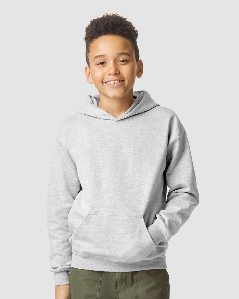 Gildan-SF500B-Softstyle® Youth Midweight Hooded Sweatshirt - Image 77