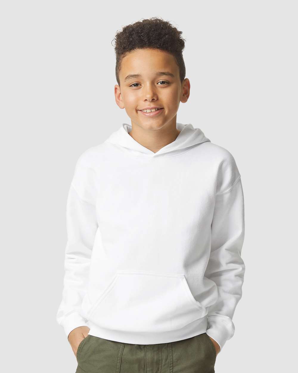 Gildan-SF500B-Softstyle® Youth Midweight Hooded Sweatshirt - Image 89