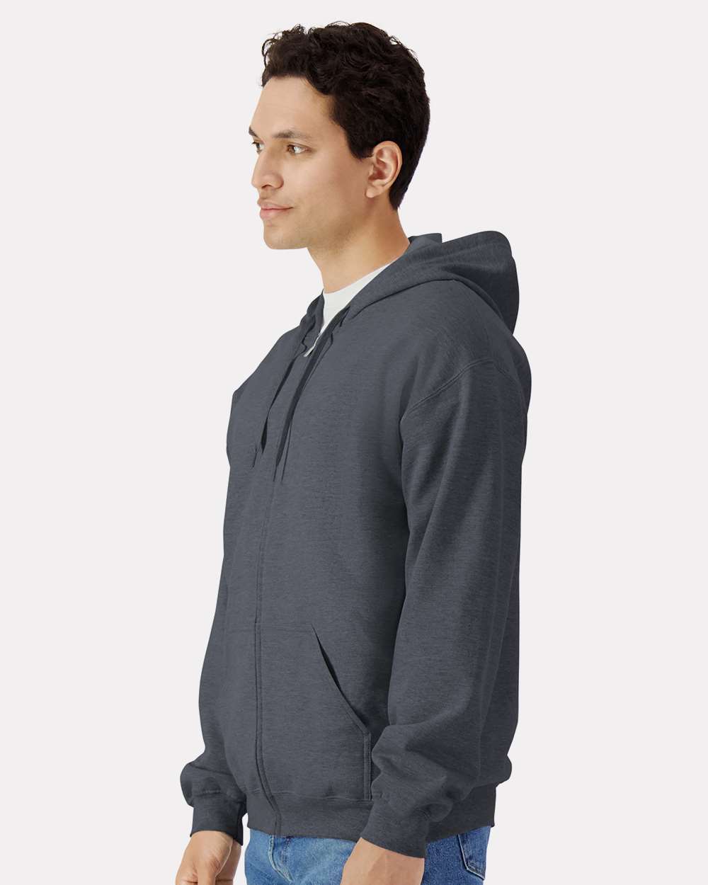 Gildan-SF600-Softstyle® Full-Zip Hooded Sweatshirt - Image 12
