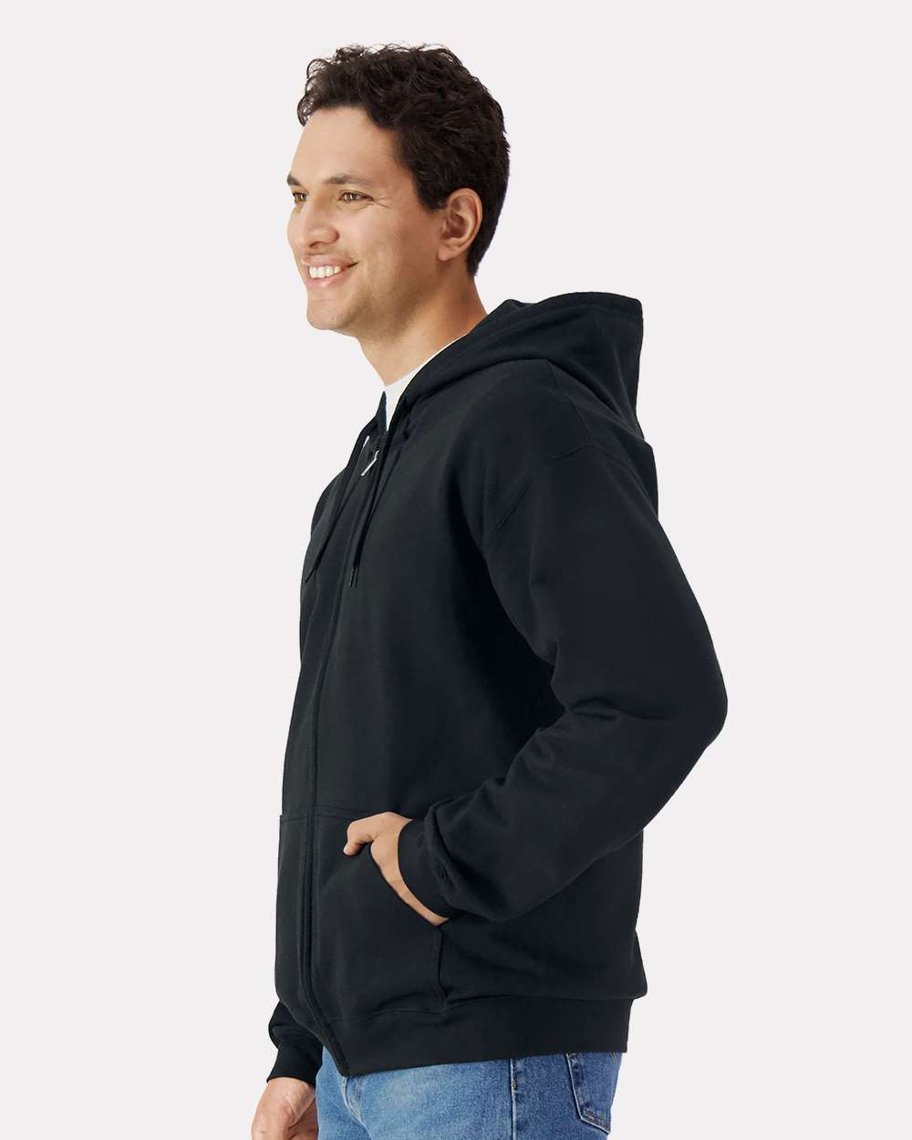 Gildan-SF600-Softstyle® Full-Zip Hooded Sweatshirt - Image 5