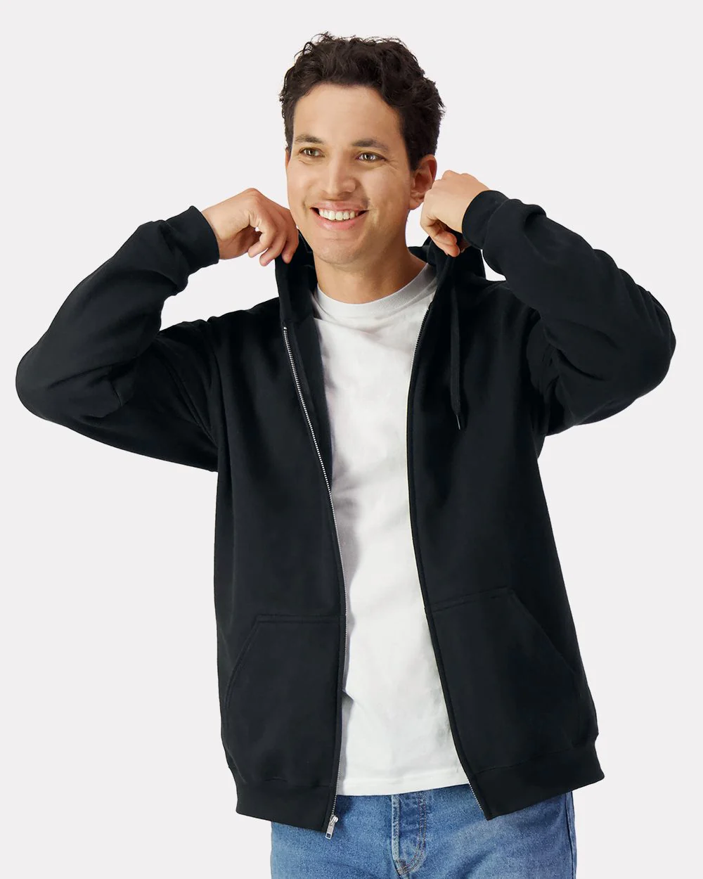 Gildan-SF600-Softstyle® Full-Zip Hooded Sweatshirt - Image 7