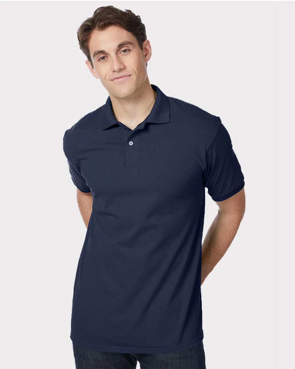Hanes-054X-Ecosmart® Jersey Polo - Image 7