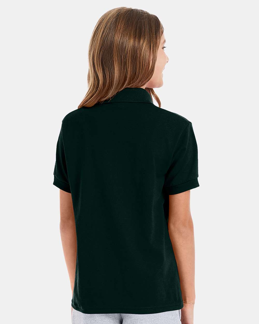 Hanes-054Y-Youth Ecosmart® Jersey Polo - Image 13