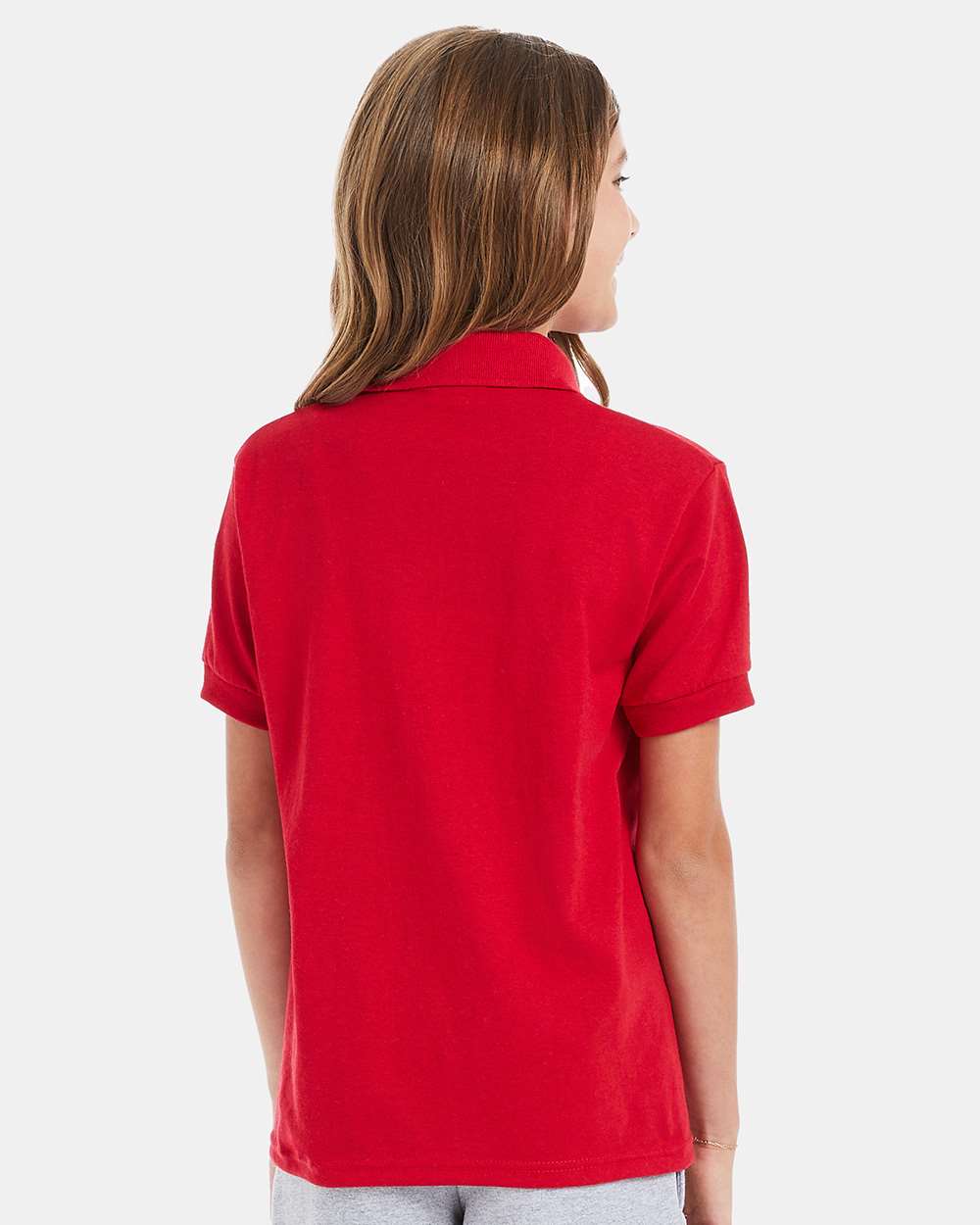 Hanes-054Y-Youth Ecosmart® Jersey Polo - Image 19