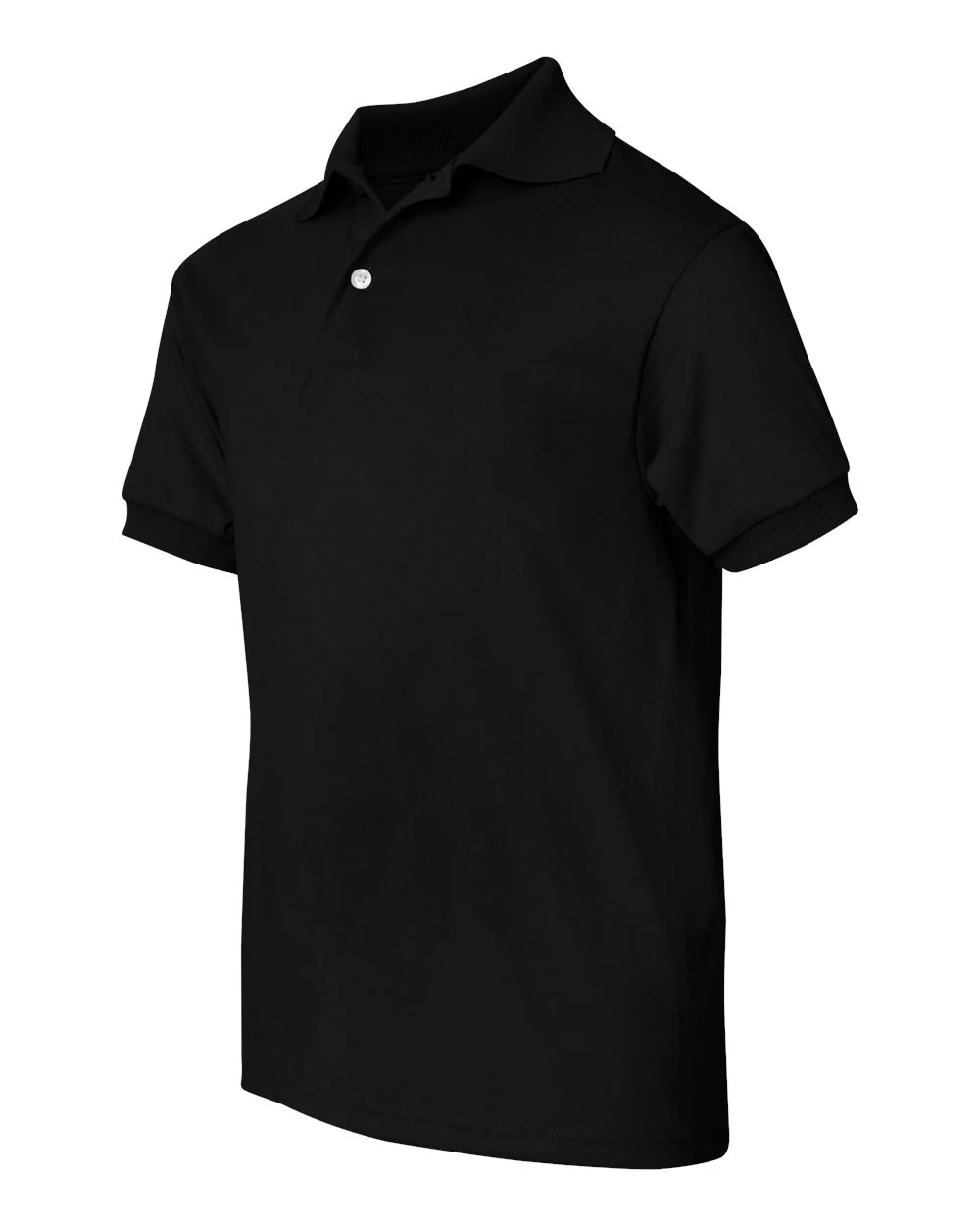 Hanes-054Y-Youth Ecosmart® Jersey Polo - Image 3
