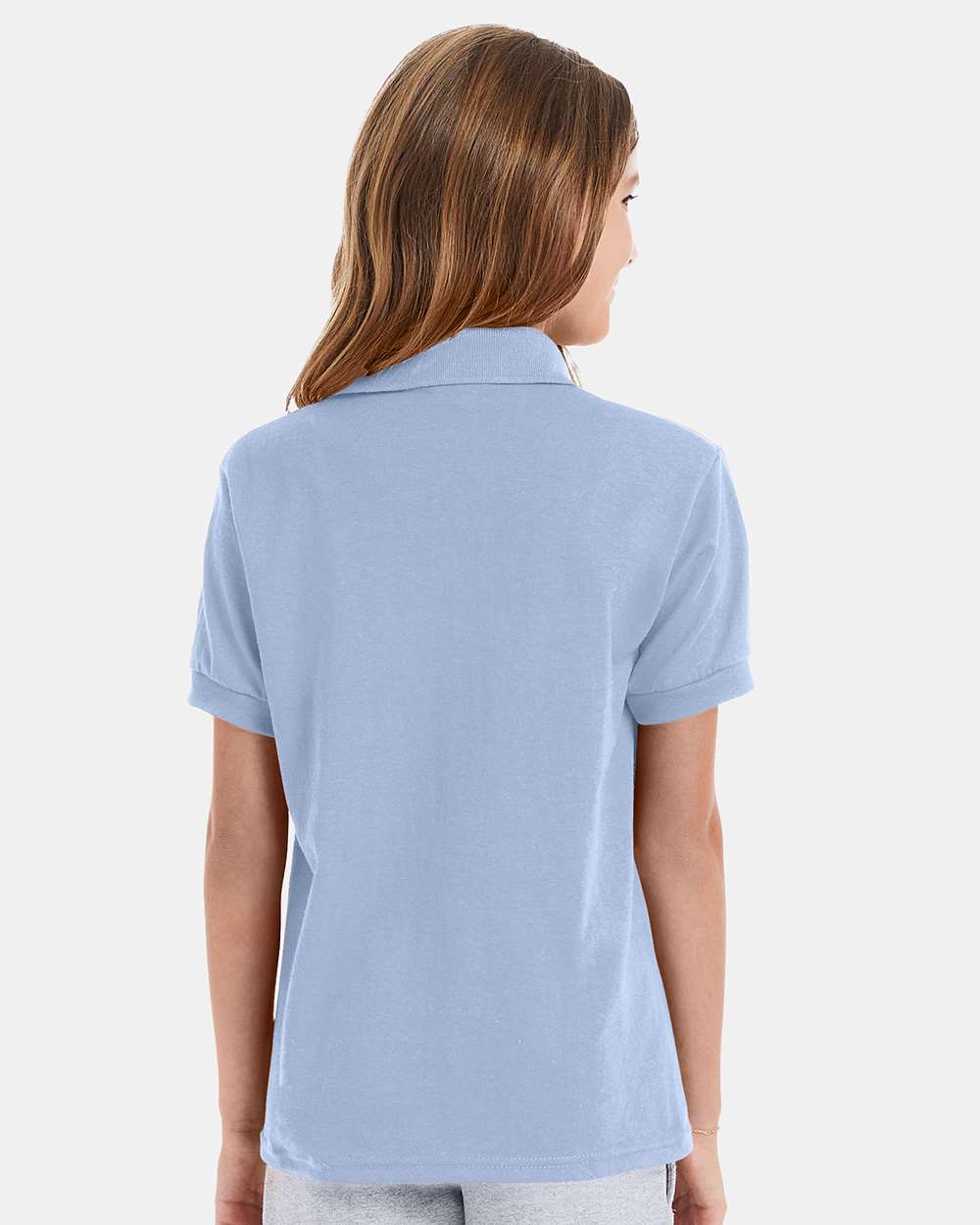 Hanes-054Y-Youth Ecosmart® Jersey Polo - Image 31