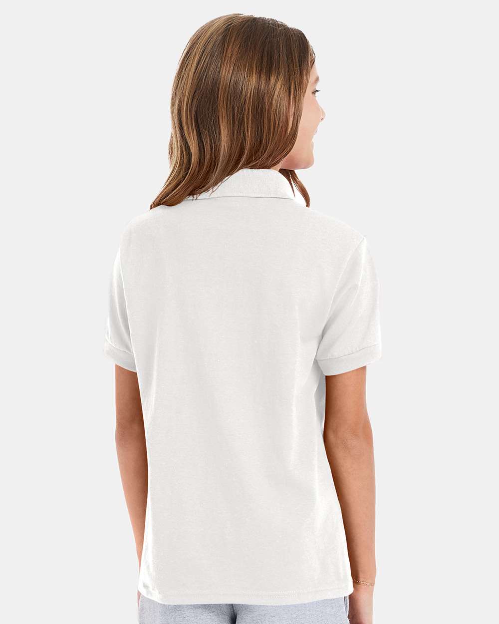 Hanes-054Y-Youth Ecosmart® Jersey Polo - Image 49
