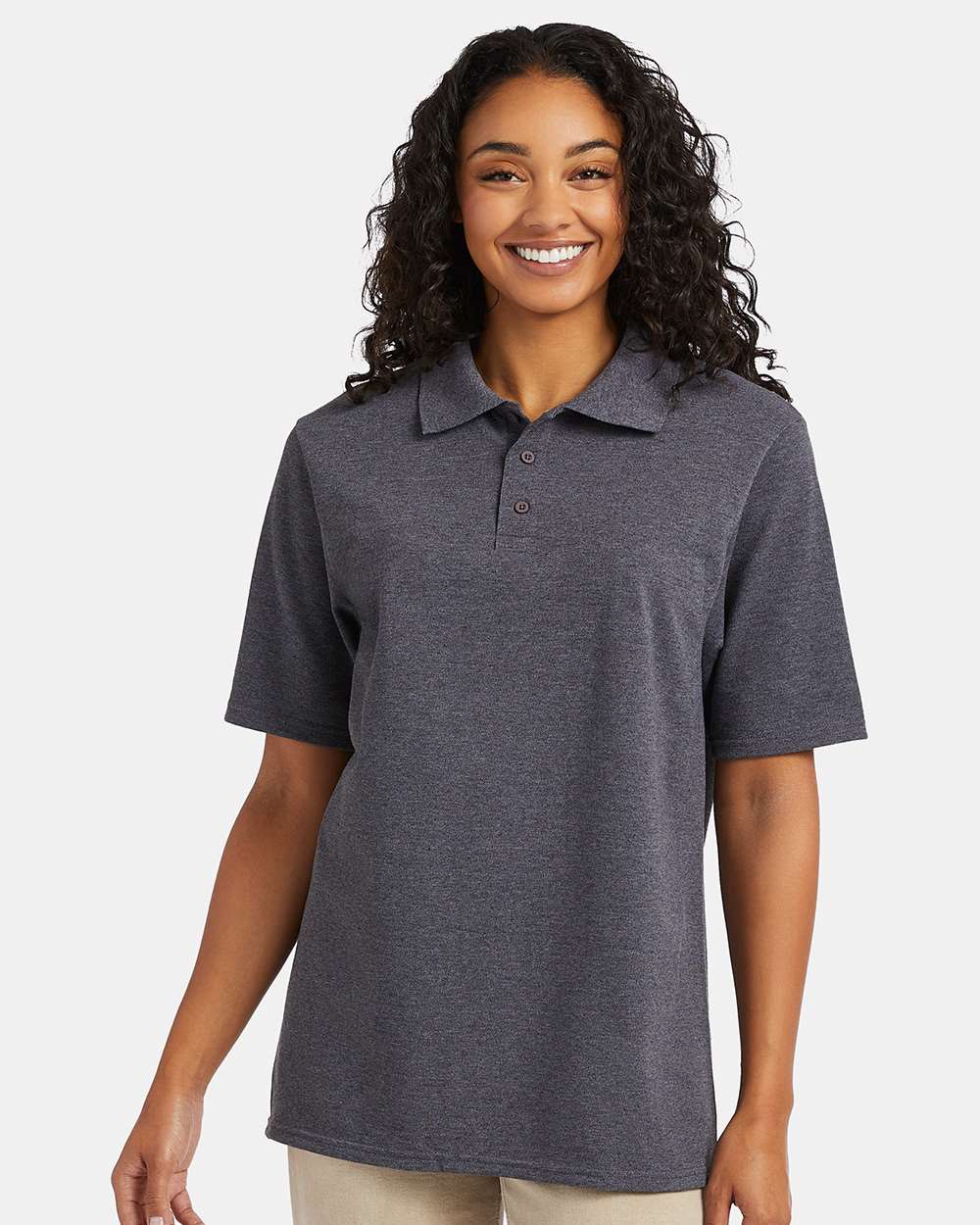 Hanes-055P-Piqué Polo - Image 11