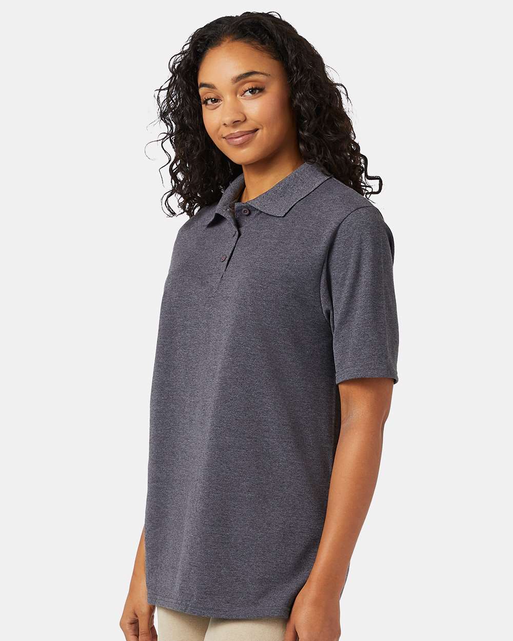 Hanes-055P-Piqué Polo - Image 12