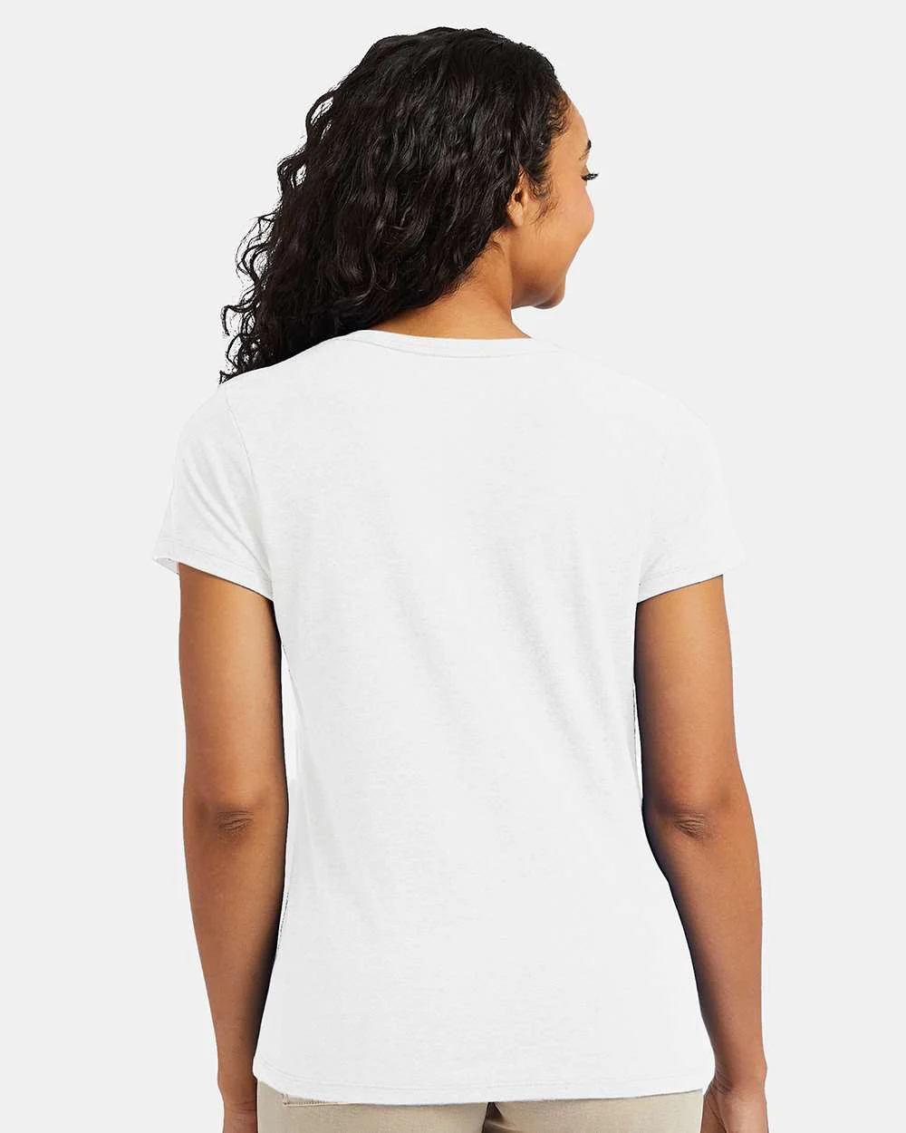 Hanes-42VT-Perfect-T Women’s Triblend V-Neck T-Shirt - Image 11