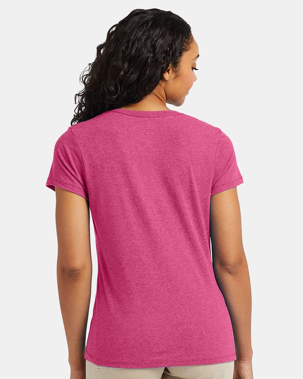 Hanes-42VT-Perfect-T Women’s Triblend V-Neck T-Shirt - Image 17