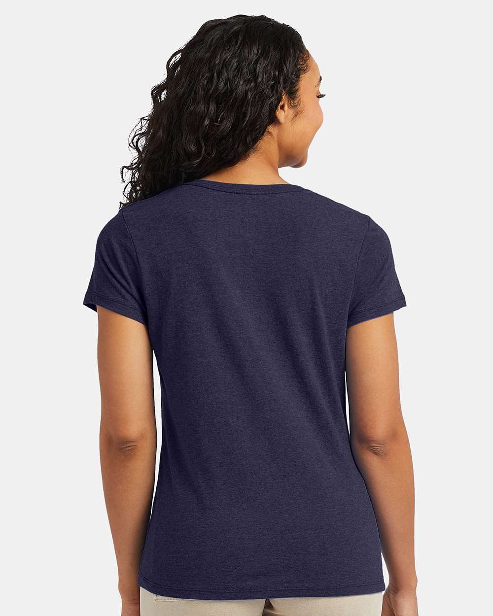 Hanes-42VT-Perfect-T Women’s Triblend V-Neck T-Shirt - Image 23