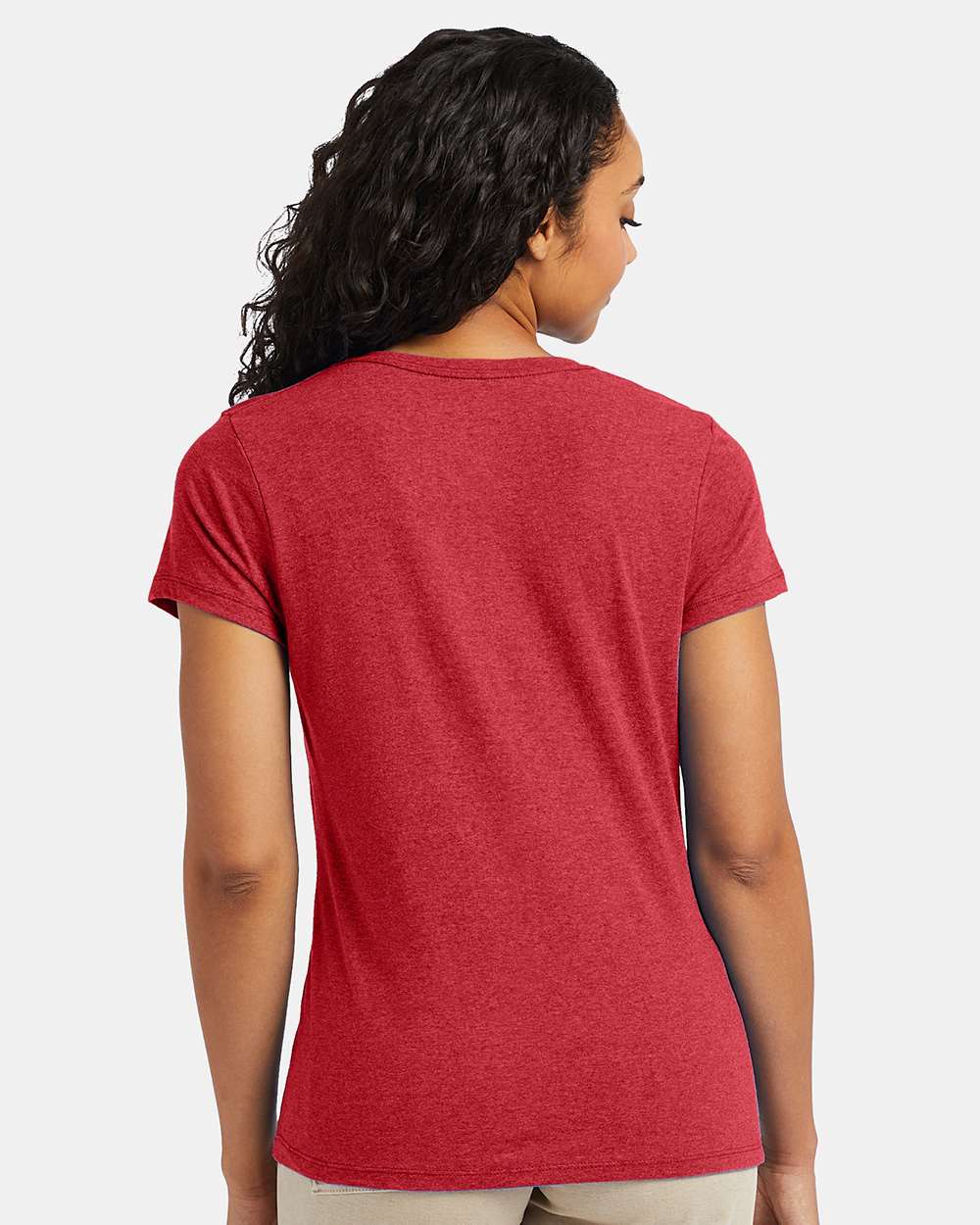 Hanes-42VT-Perfect-T Women’s Triblend V-Neck T-Shirt - Image 29
