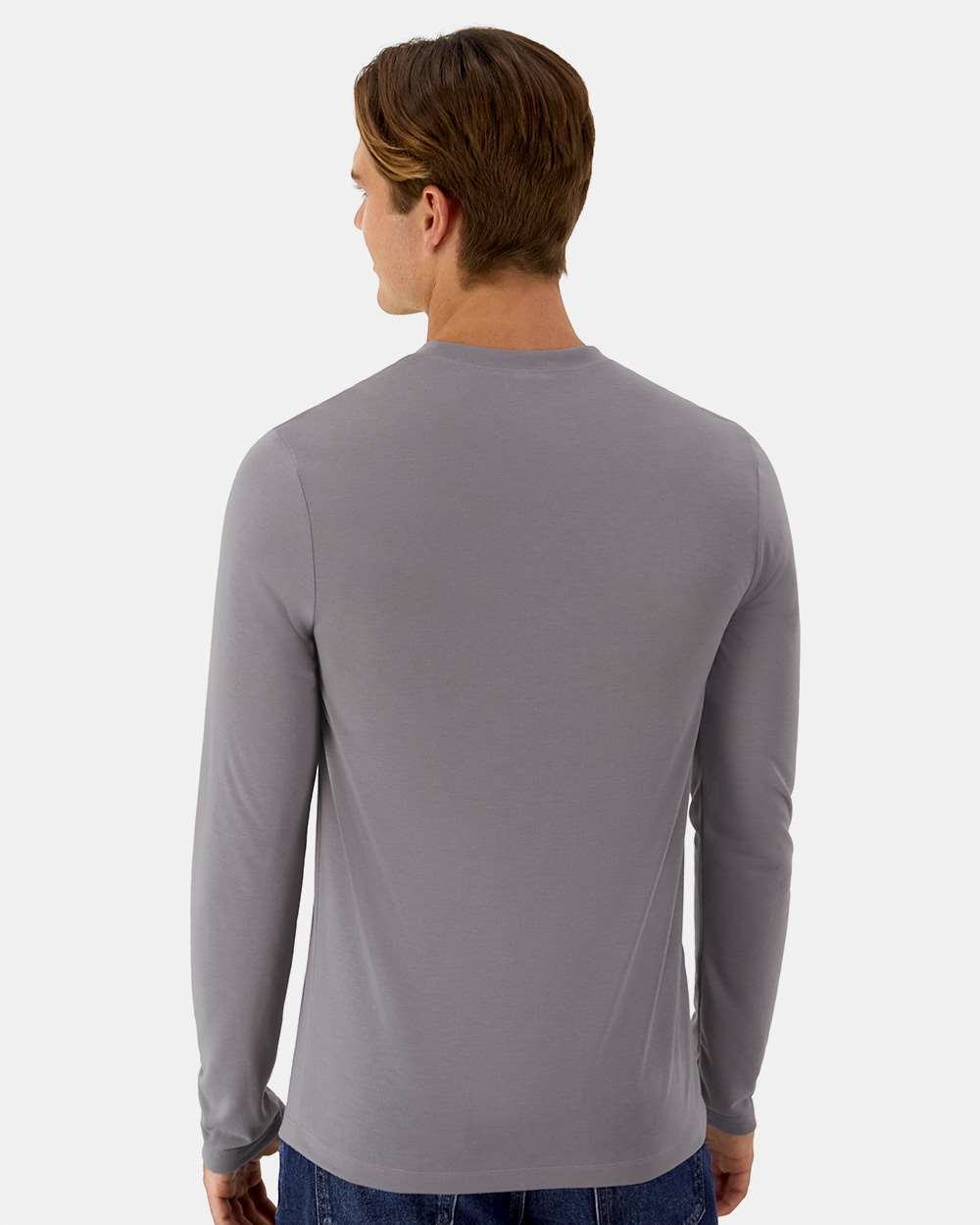 Hanes-484L-Cool DRI® Cotton Touch Long Sleeve T-Shirt - Image 10