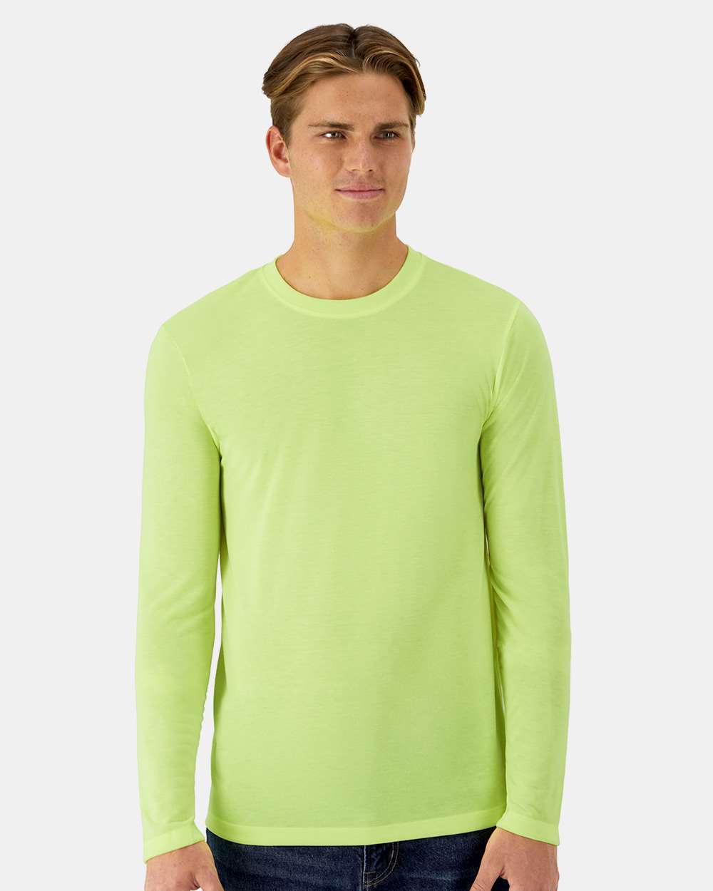 Hanes-484L-Cool DRI® Cotton Touch Long Sleeve T-Shirt - Image 11