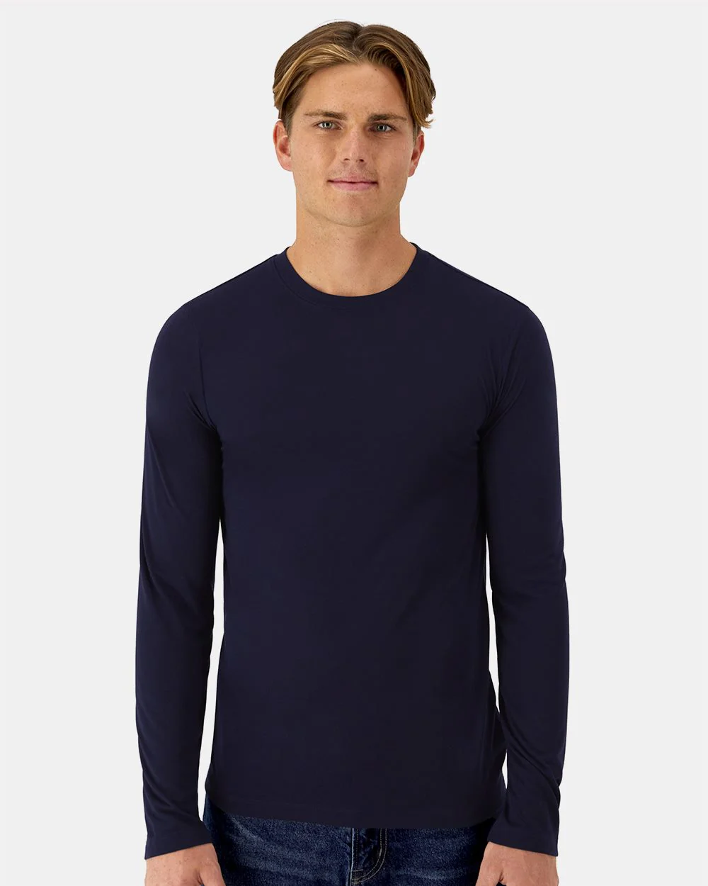 Hanes-484L-Cool DRI® Cotton Touch Long Sleeve T-Shirt - Image 4