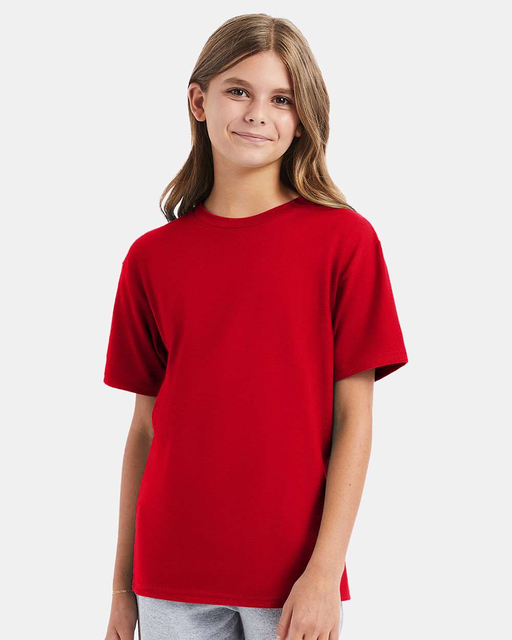 Hanes-498Y-Perfect-T Youth T-Shirt - Image 11