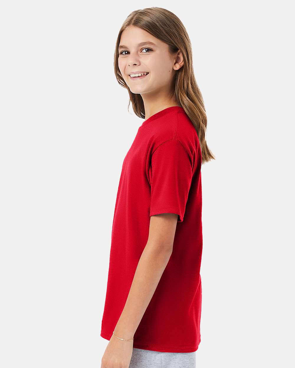 Hanes-498Y-Perfect-T Youth T-Shirt - Image 12