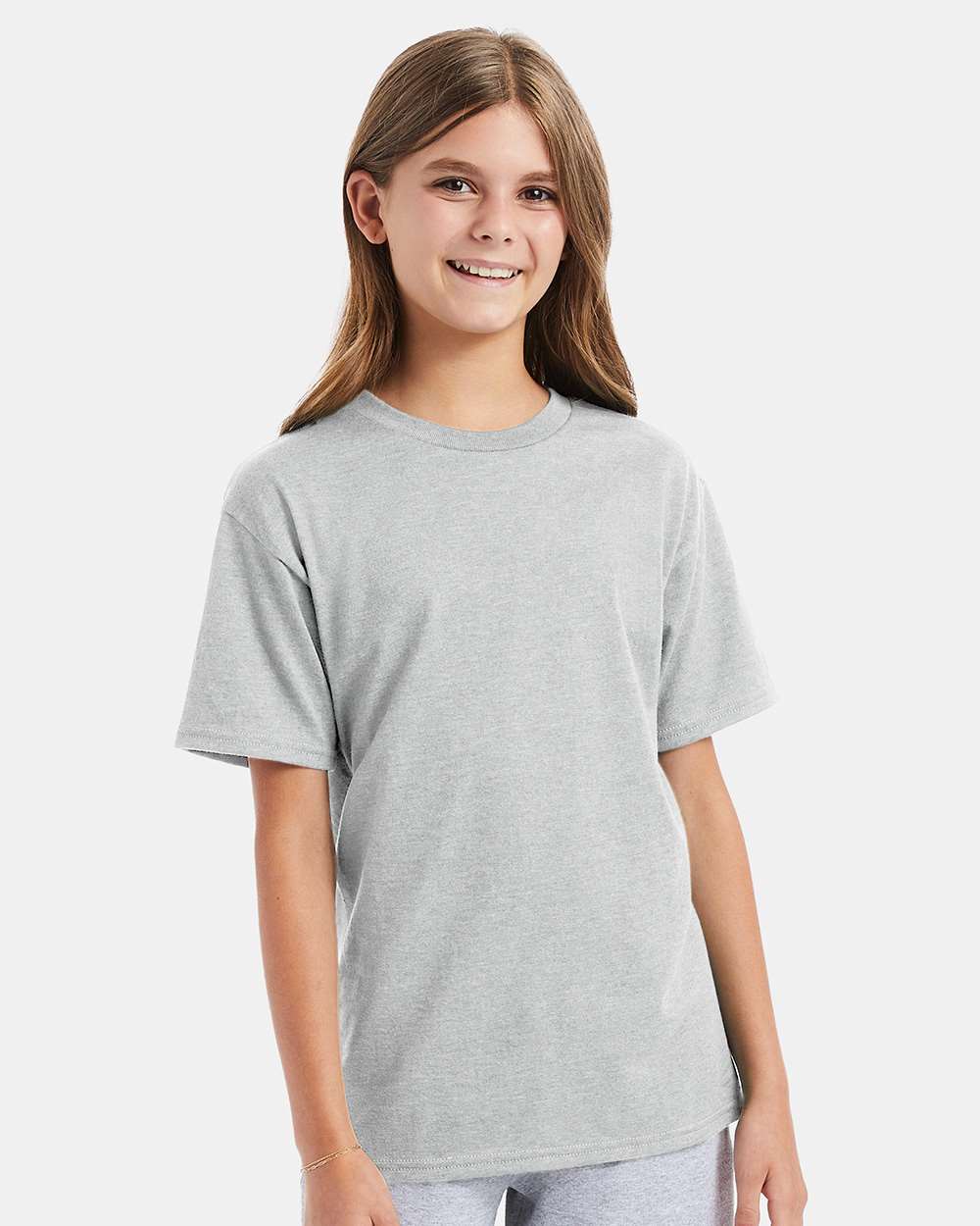 Hanes-498Y-Perfect-T Youth T-Shirt - Image 4