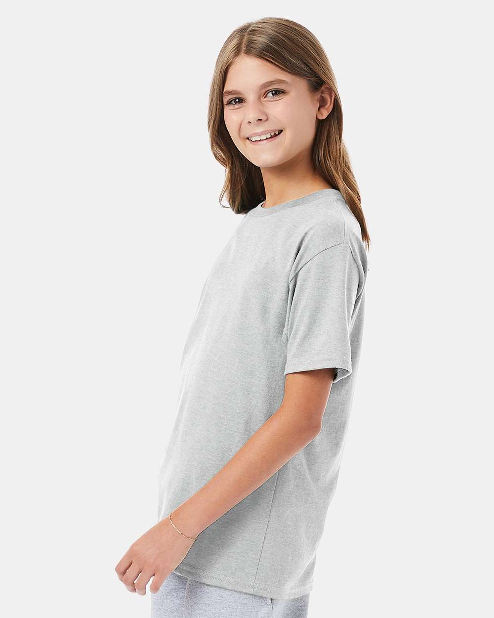 Hanes-498Y-Perfect-T Youth T-Shirt - Image 5