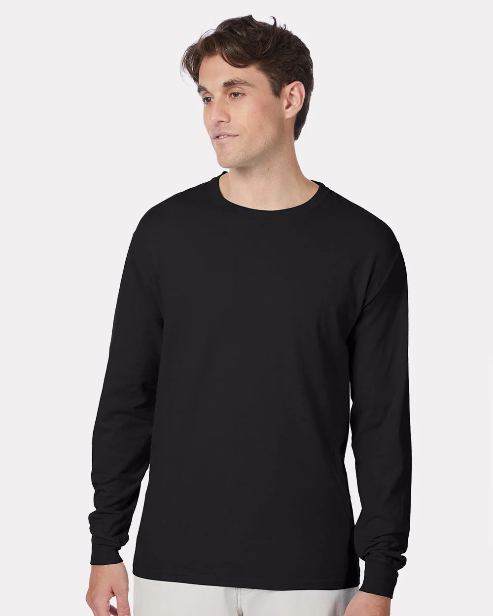 Hanes-5186-Beefy-T® Long Sleeve T-Shirt - Image 4