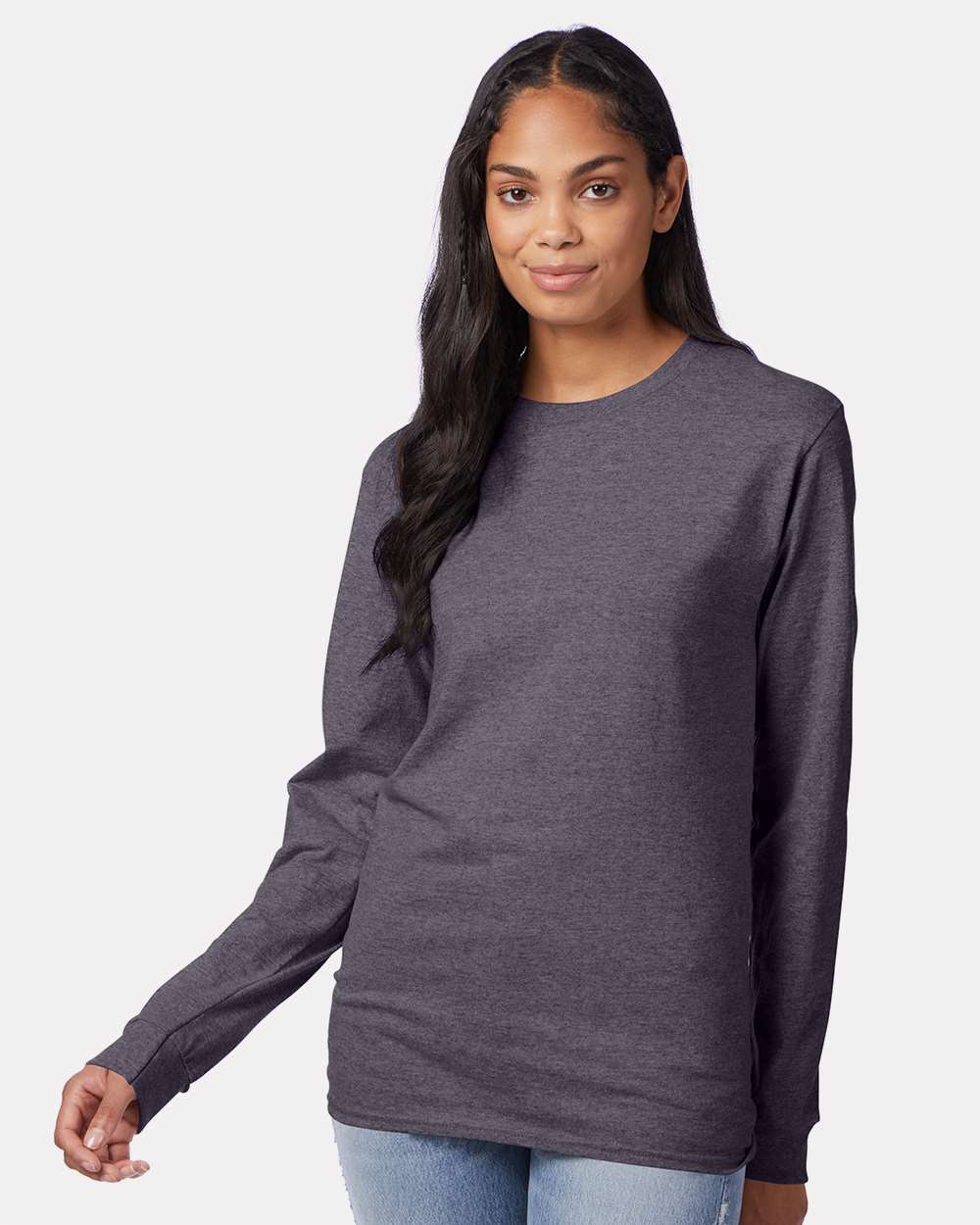 Hanes-5586-Authentic Long Sleeve T-Shirt - Image 12