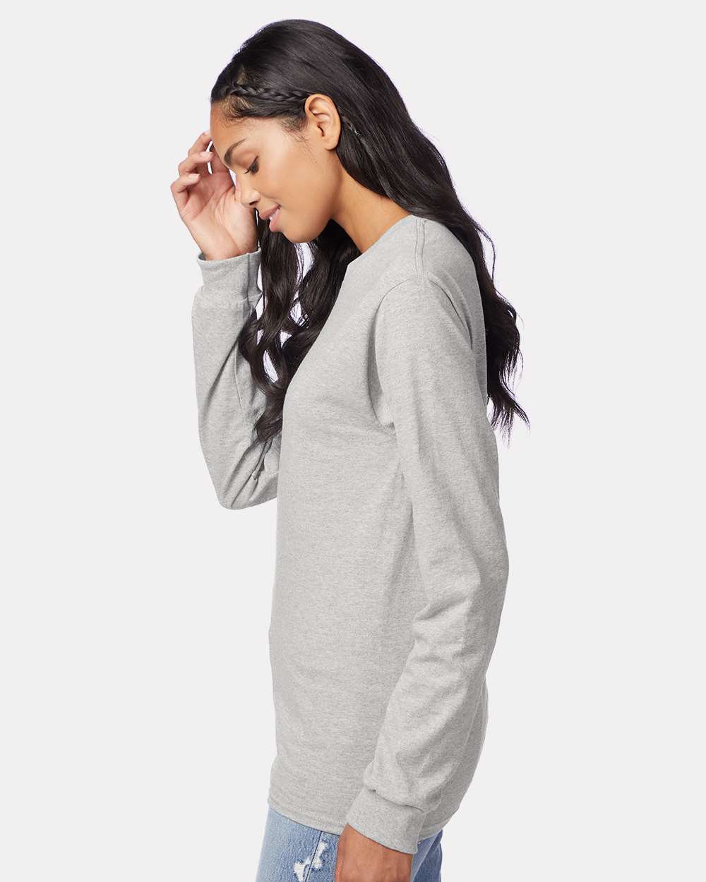 Hanes-5586-Authentic Long Sleeve T-Shirt - Image 28