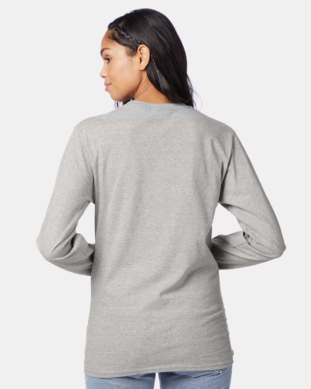 Hanes-5586-Authentic Long Sleeve T-Shirt - Image 29