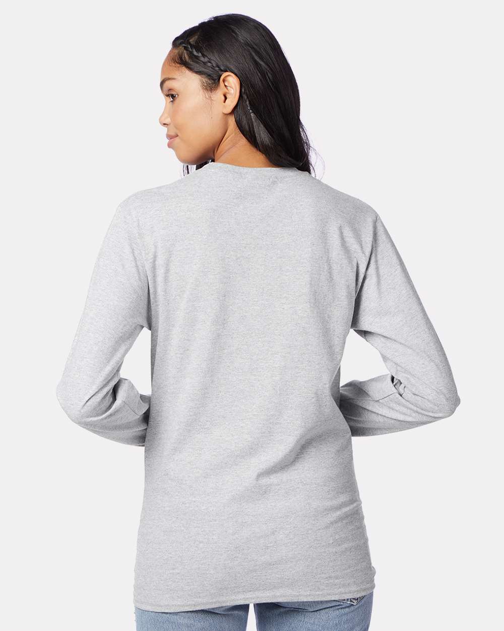 Hanes-5586-Authentic Long Sleeve T-Shirt - Image 6