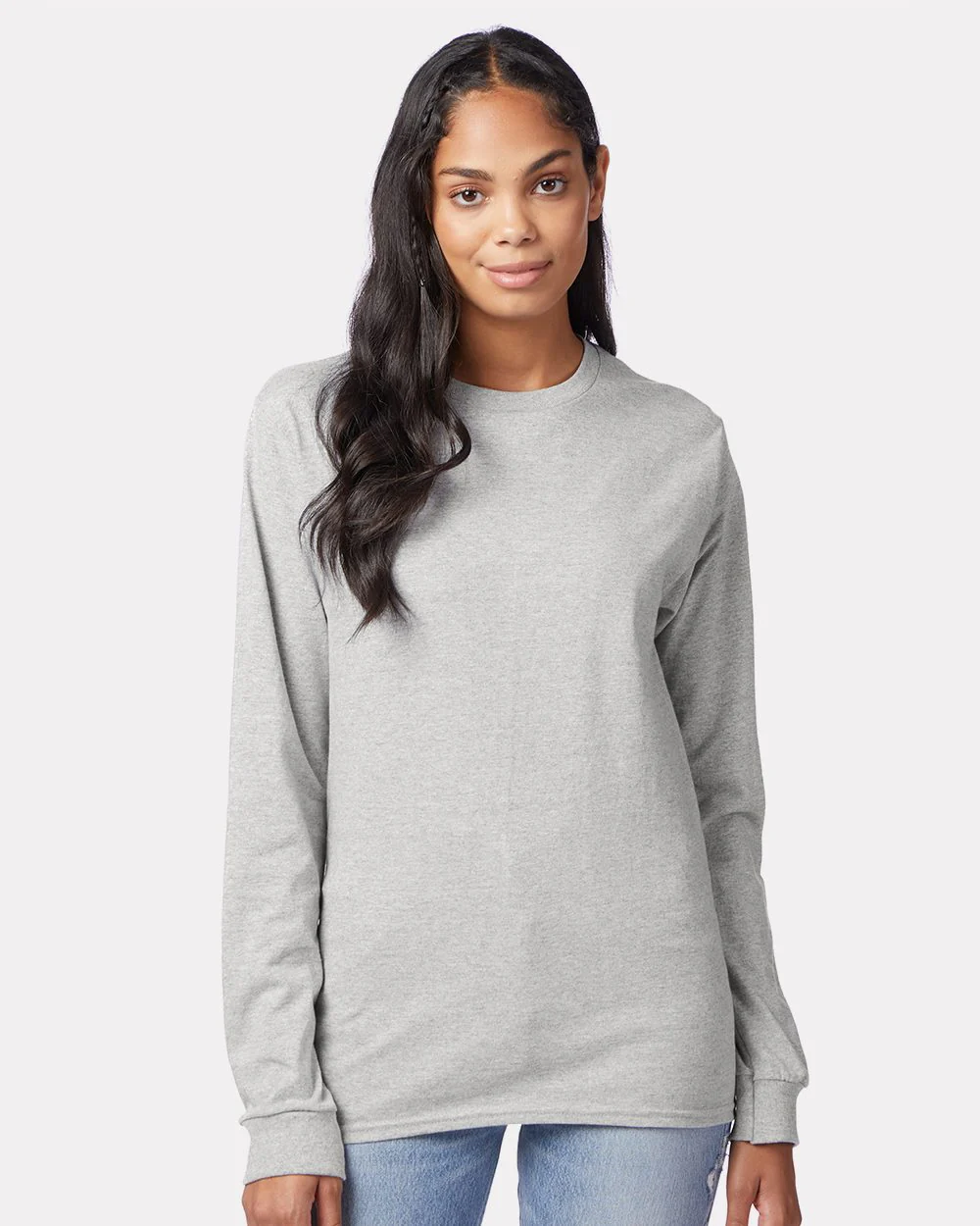Hanes-5586-Authentic Long Sleeve T-Shirt - Image 7