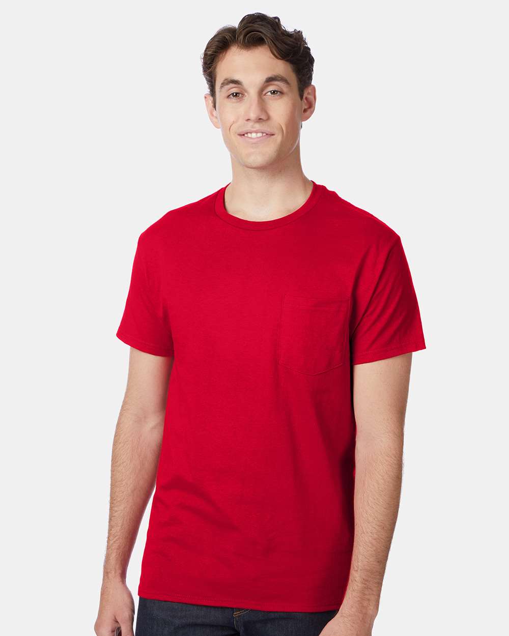 Hanes-5590-Authentic Pocket T-Shirt - Image 23