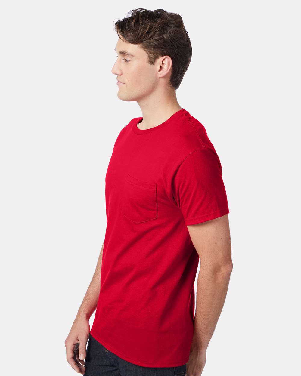 Hanes-5590-Authentic Pocket T-Shirt - Image 24