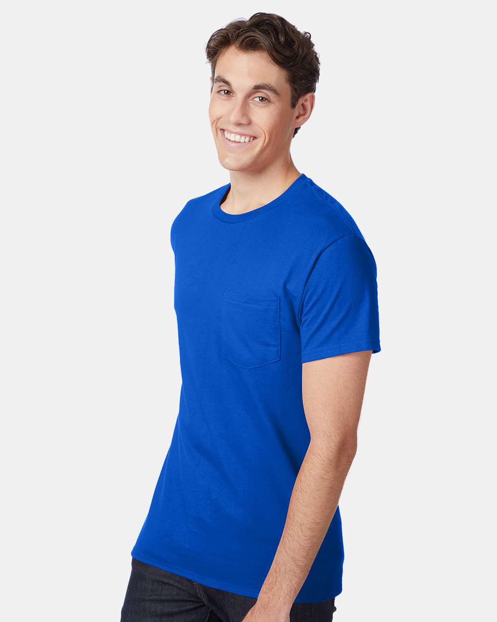 Hanes-5590-Authentic Pocket T-Shirt - Image 30