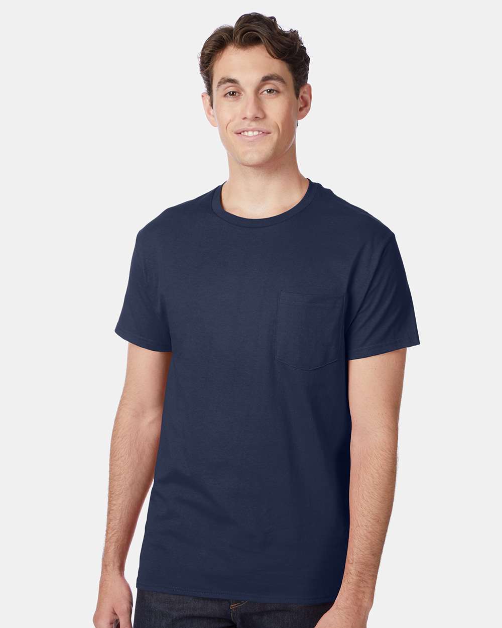 Hanes-5590-Authentic Pocket T-Shirt - Image 41