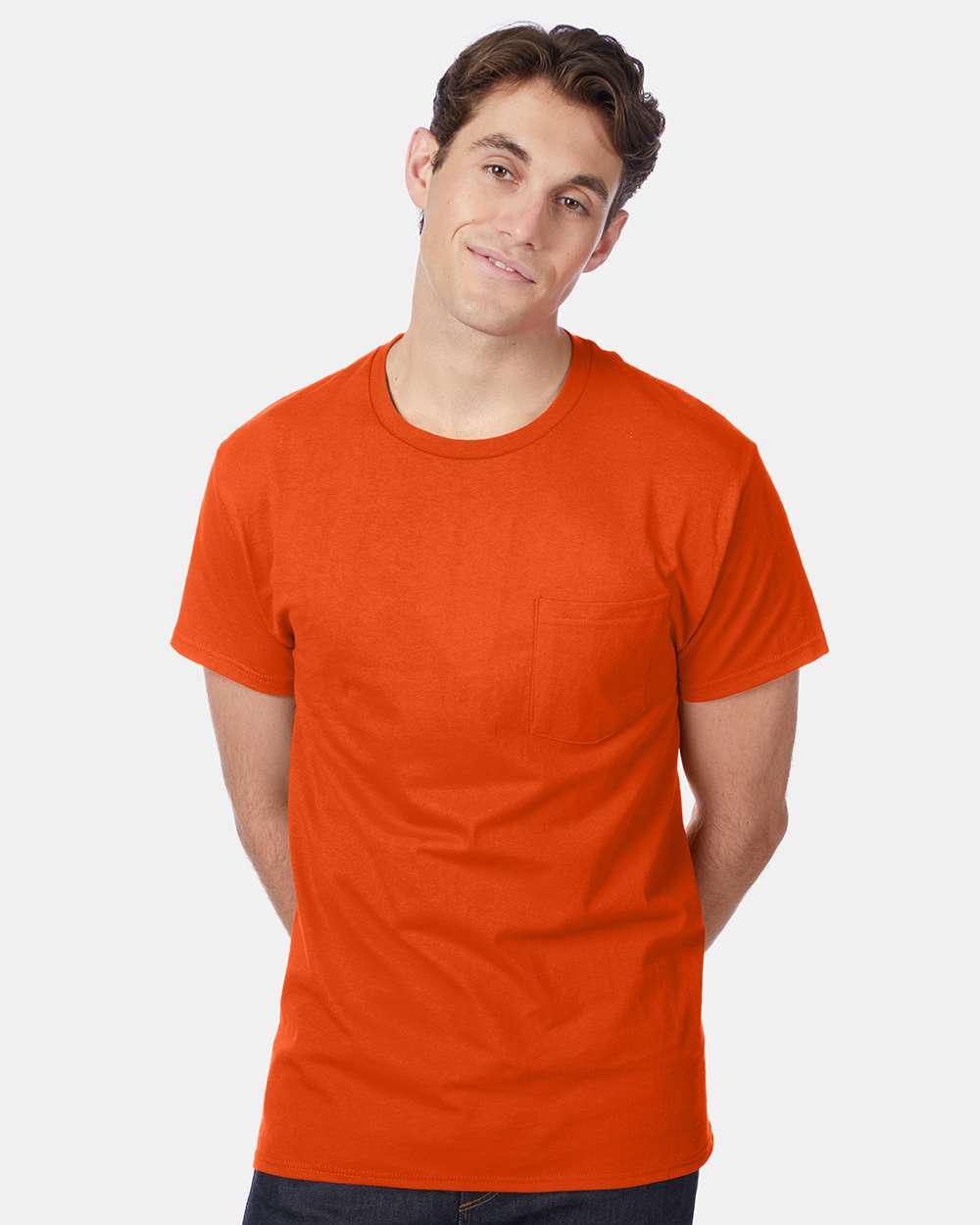 Hanes-5590-Authentic Pocket T-Shirt - Image 45