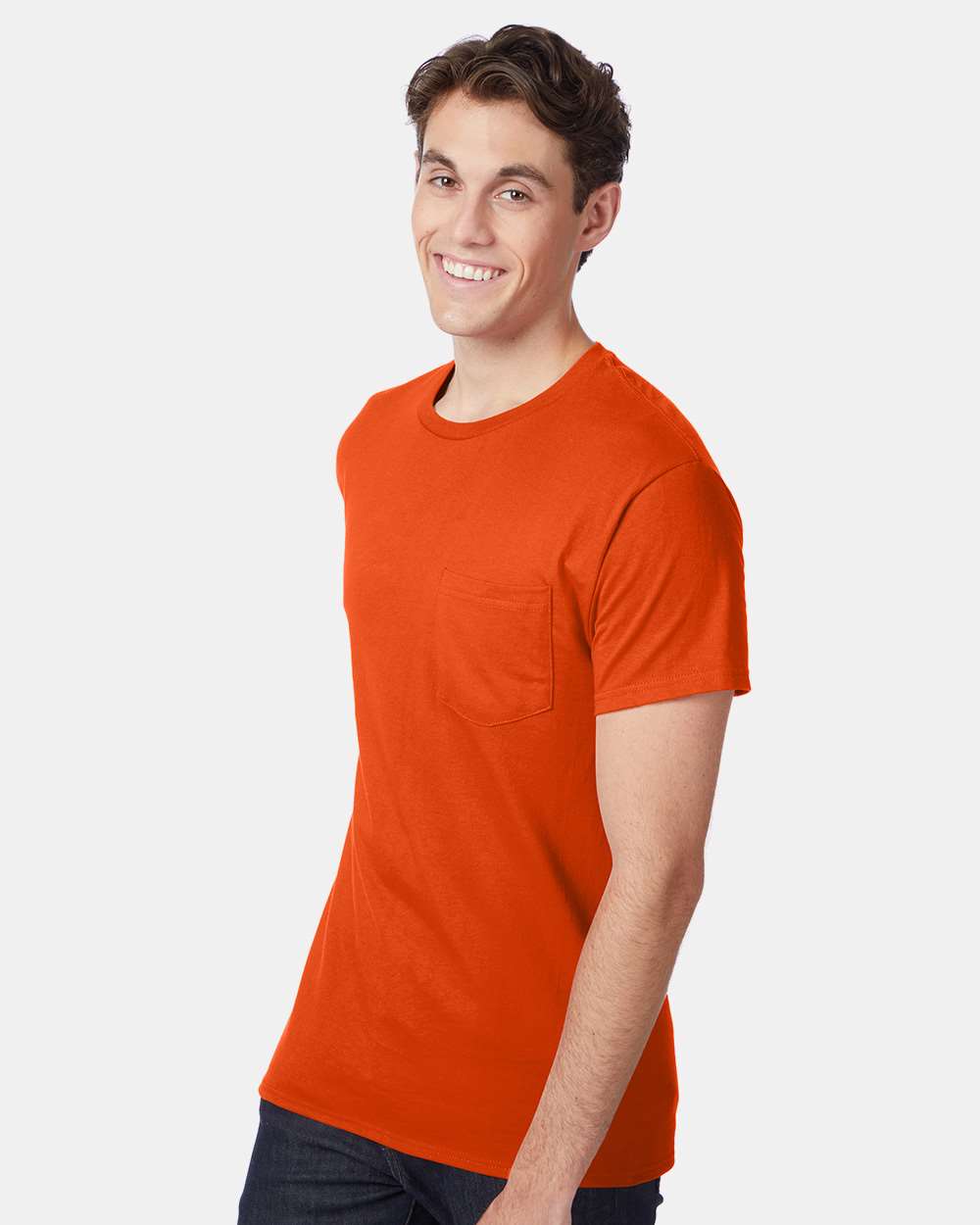 Hanes-5590-Authentic Pocket T-Shirt - Image 46