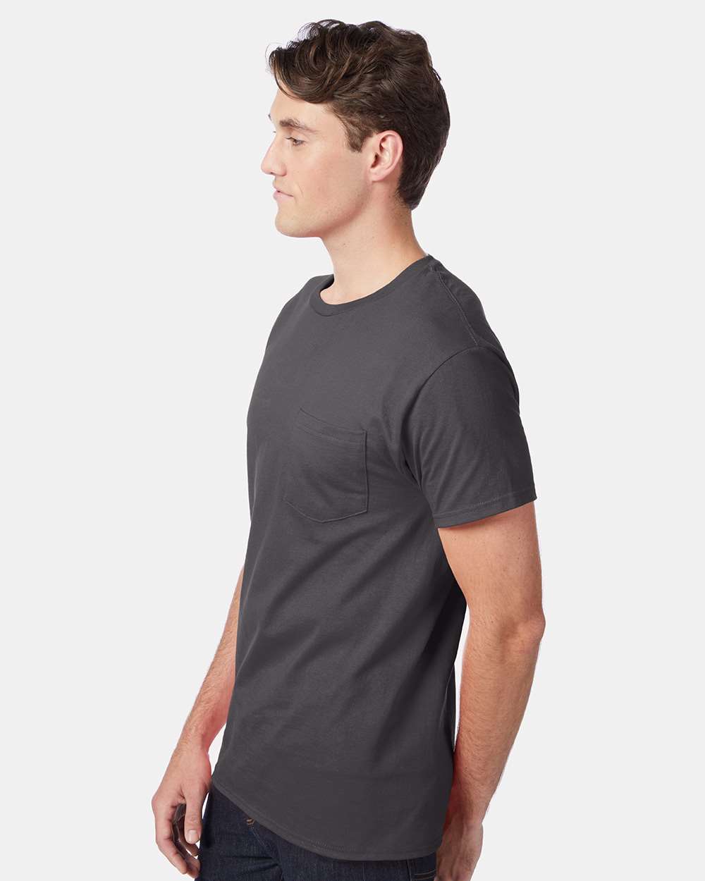 Hanes-5590-Authentic Pocket T-Shirt - Image 52