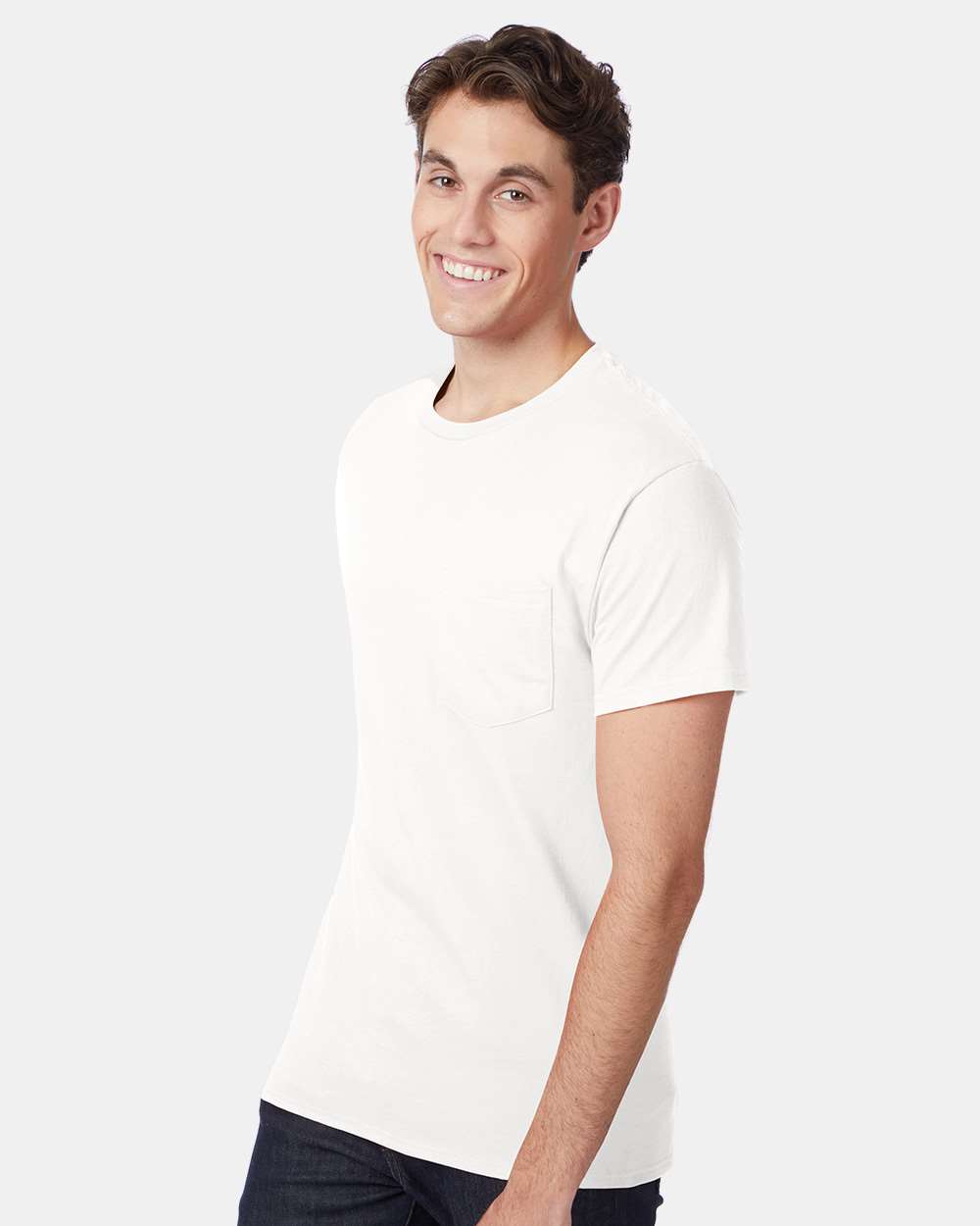 Hanes-5590-Authentic Pocket T-Shirt - Image 58