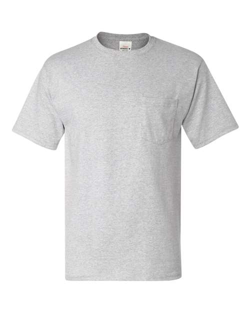 Hanes-5590-Authentic Pocket T-Shirt - Image 60