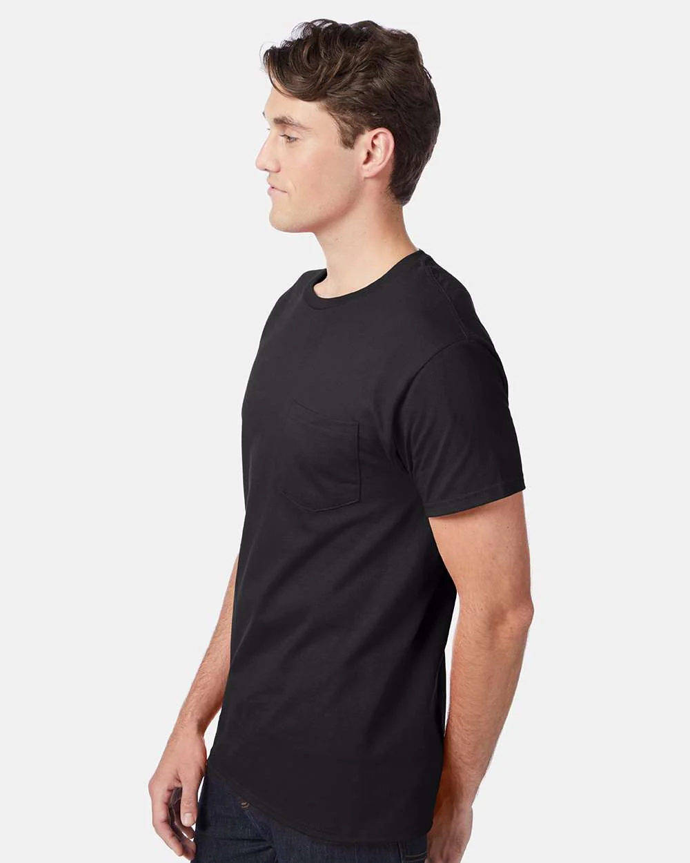 Hanes-5590-Authentic Pocket T-Shirt - Image 9