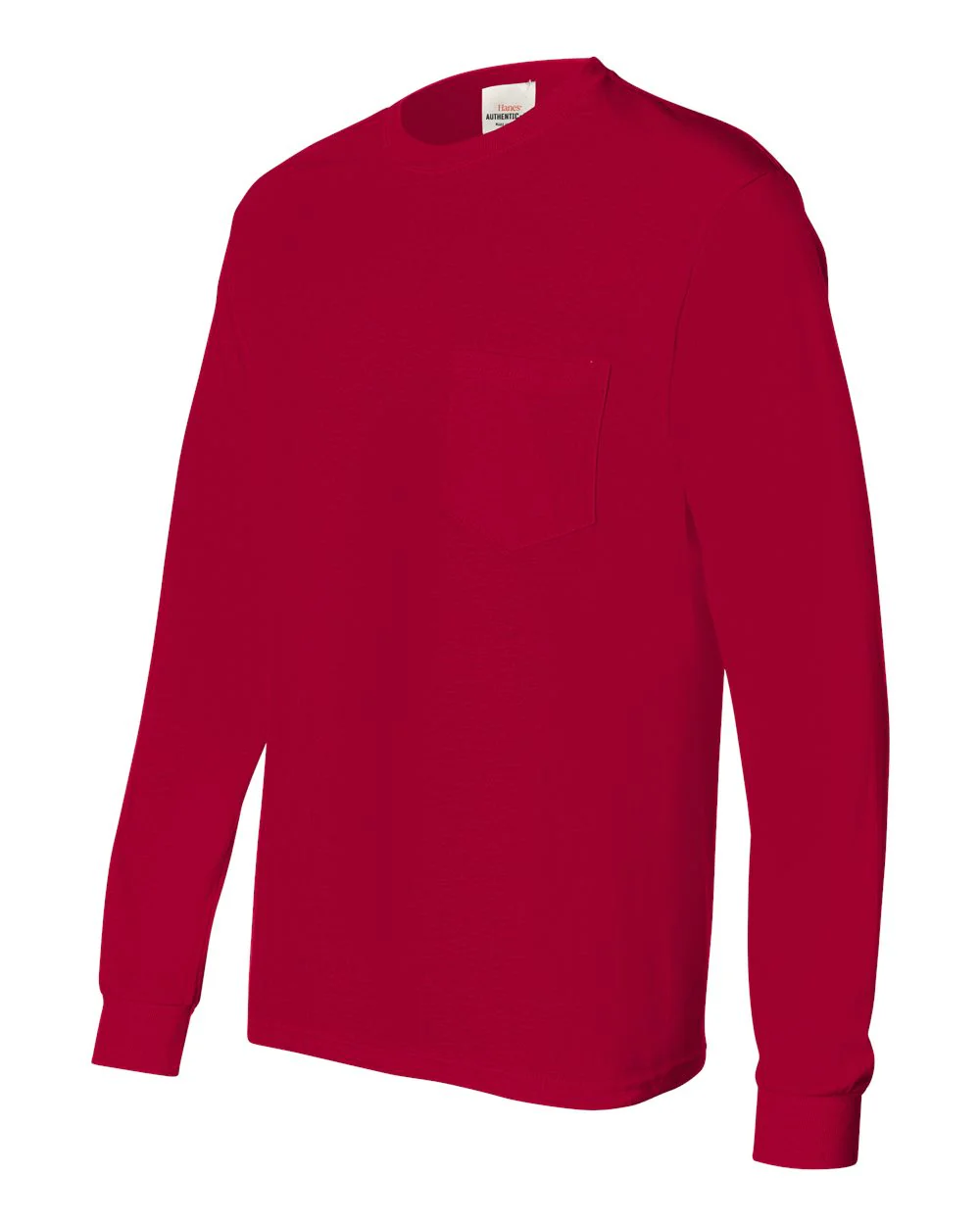Hanes-5596-Authentic Long Sleeve Pocket T-Shirt - Image 10