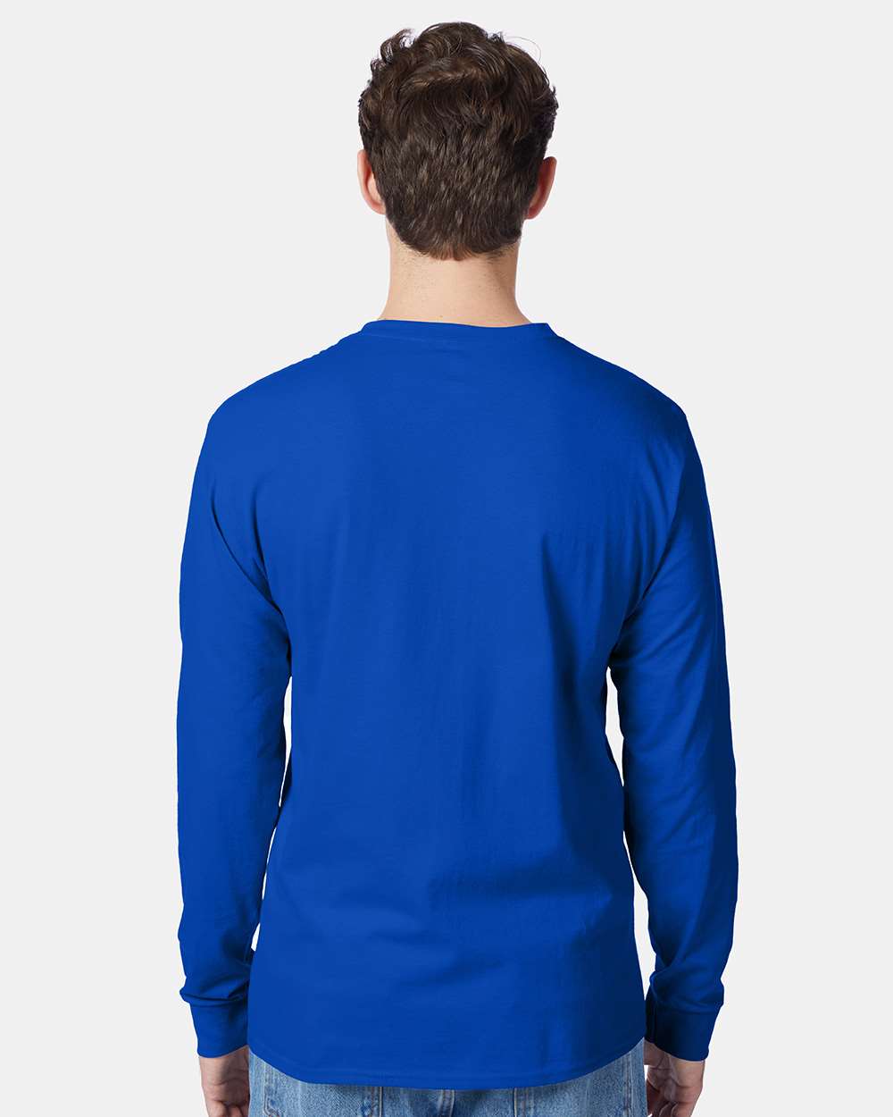 Hanes-5596-Authentic Long Sleeve Pocket T-Shirt - Image 17