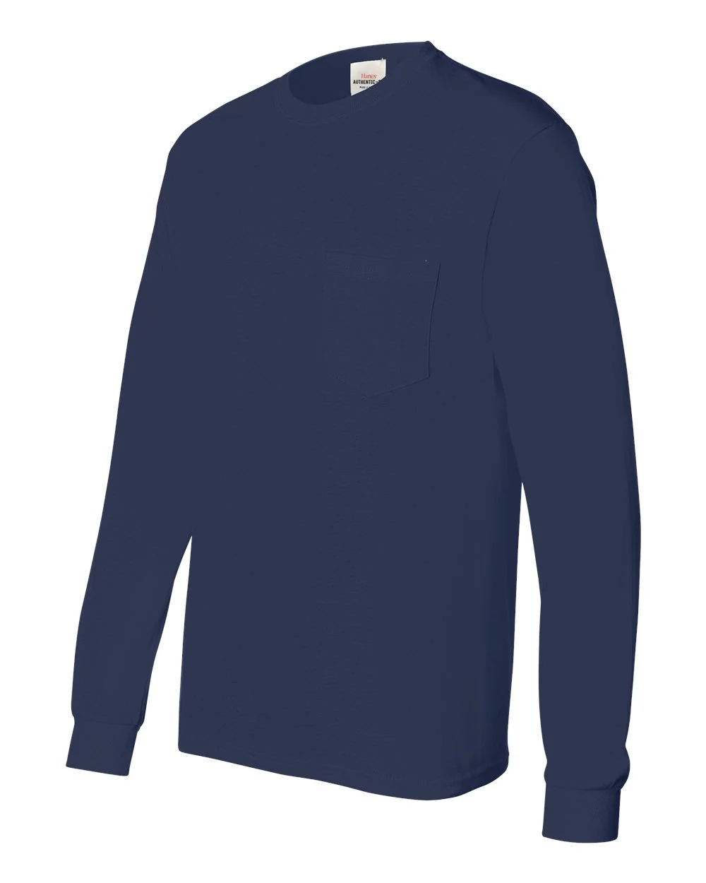 Hanes-5596-Authentic Long Sleeve Pocket T-Shirt - Image 26