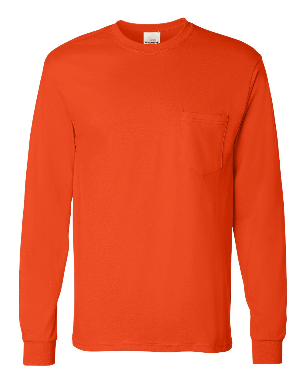 Hanes-5596-Authentic Long Sleeve Pocket T-Shirt - Image 30