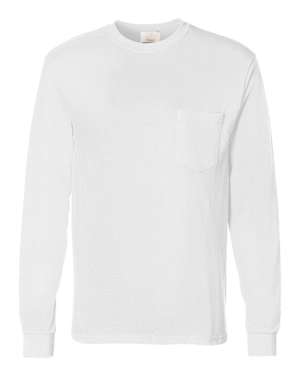 Hanes-5596-Authentic Long Sleeve Pocket T-Shirt - Image 36