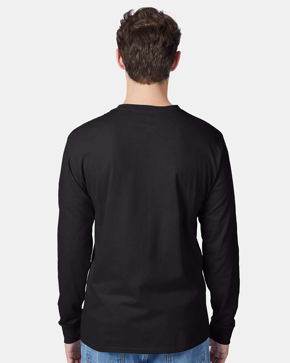 Hanes-5596-Authentic Long Sleeve Pocket T-Shirt - Image 6
