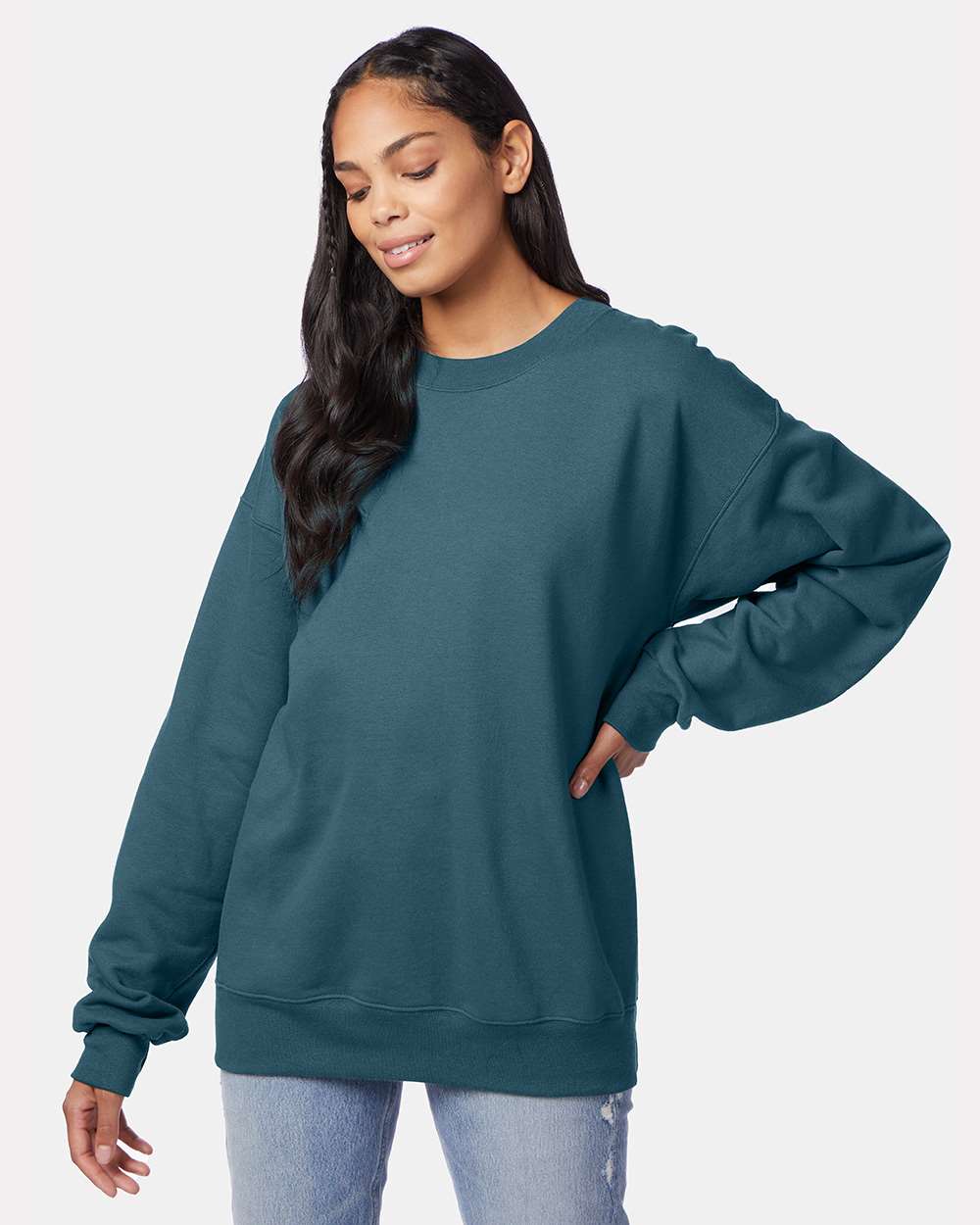 Hanes-F260-Ultimate Cotton® Crewneck Sweatshirt - Image 17