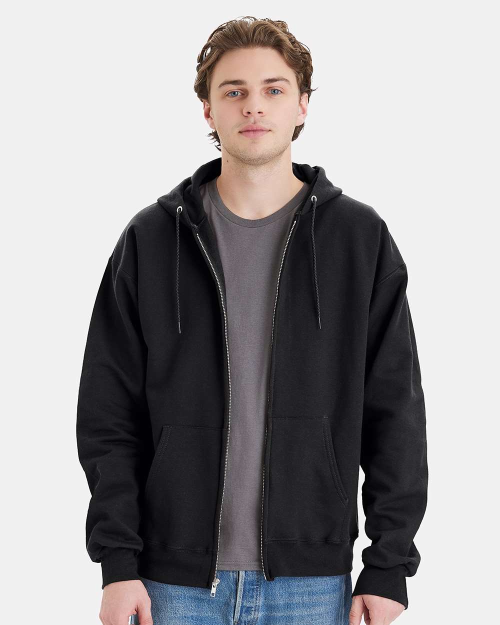 Hanes-F280-Ultimate Cotton® Full-Zip Hooded Sweatshirt - Image 11