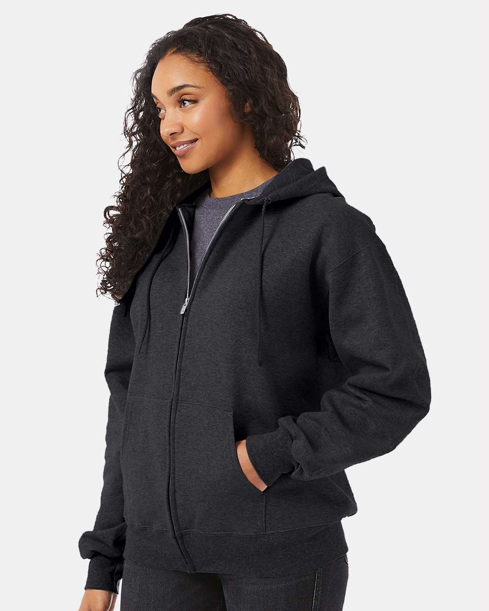 Hanes-F280-Ultimate Cotton® Full-Zip Hooded Sweatshirt - Image 18