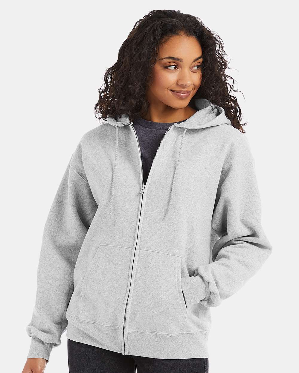 Hanes-F280-Ultimate Cotton® Full-Zip Hooded Sweatshirt - Image 4